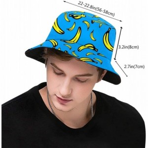 Bucket Hats Women's Summer Bucket Hat Outdoor Sun UV Protection Casual Fishing Cap - Banana - C41944ND2C5 $17.77