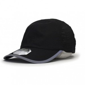 Baseball Caps Plain Pro Cool Mesh Low Profile Adjustable Baseball Cap - Reflective Black - CG18ERE25MO $26.82