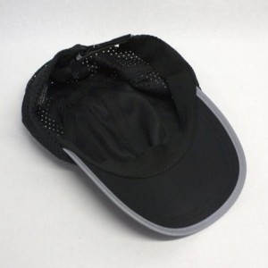 Baseball Caps Plain Pro Cool Mesh Low Profile Adjustable Baseball Cap - Reflective Black - CG18ERE25MO $16.94