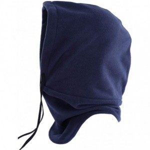 Balaclavas Balaclave Fleece Windproof Ski Mask Face Mask Tactical Hood Neck Warmer - Heavyweight-navy - C318LR4QWZI $9.85