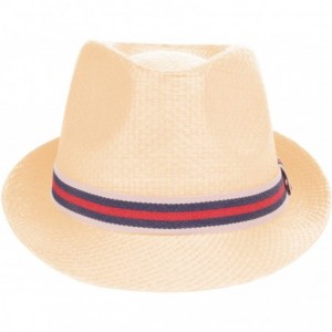 Fedoras Vintage Unisex Fedora Hat Classic Timeless Light Weight - 0197 - Beige - C2185XL3OYI $17.64