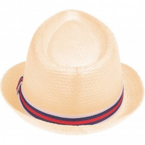 Fedoras Vintage Unisex Fedora Hat Classic Timeless Light Weight - 0197 - Beige - C2185XL3OYI $17.64