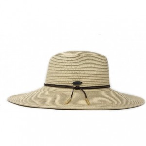 Sun Hats Women's Montecito Sun Hat - UPF 50+- Broad Brim- Elegant Style- Designed in Australia. - Natural - CG18M47L0YA $53.33