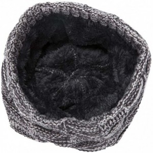 Skullies & Beanies Winter Warm Knitting Hats Wool Warm Hat Daily Slouchy hats Beanie Skull Cap - Gray - C3187DI0SYQ $10.59