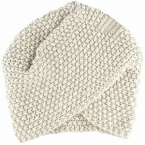 Skullies & Beanies Ladies Casual Warm Winter Acrylic Knitted Hat Cap - Beige - CK185IQ23IO $7.29