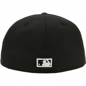 Baseball Caps Men's Astros Black/White Fitted hat Cap - CD18KIL8OCD $32.78