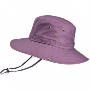 Sun Hats Men's Outdoor Mesh Bucket Sun Hat- Wide Brim Breathable UV Protection Summer Fishing Hat - 02-fuchsia - C318SHGUTNQ ...