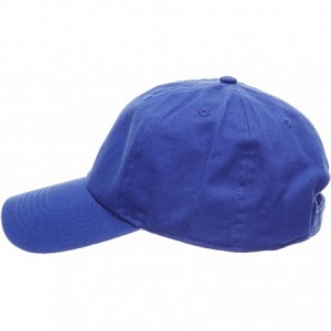 Baseball Caps Plain Stonewashed Cotton Adjustable Hat Low Profile Baseball Cap. - Royal Blue - CA12NVJ32LM $8.30
