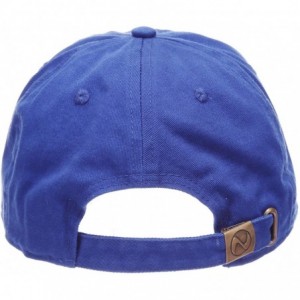 Baseball Caps Plain Stonewashed Cotton Adjustable Hat Low Profile Baseball Cap. - Royal Blue - CA12NVJ32LM $8.30