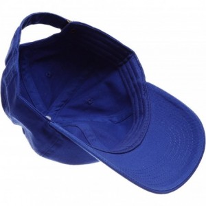 Baseball Caps Plain Stonewashed Cotton Adjustable Hat Low Profile Baseball Cap. - Royal Blue - CA12NVJ32LM $8.30