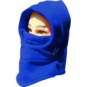 Balaclavas Winter Snowboard Face Hat Fleece Hood Ski Mask Wool Beret Balaclava - Blue - C911RLDKEKR $23.73