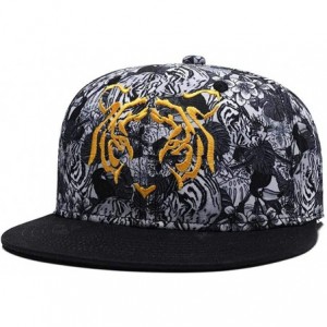 Baseball Caps Premium Floral Flower Hawaiian Cotton Adjustable Snapback Hats Men's Women's Hip-Hop Flat Bill Baseball Caps - ...