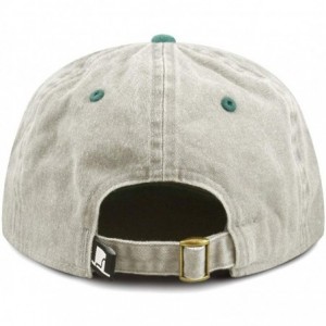 Baseball Caps 100% Cotton Pigment Dyed Low Profile Dad Hat Six Panel Cap - 3. Beige Green - CE17WWRDC8M $8.81
