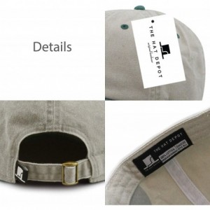 Baseball Caps 100% Cotton Pigment Dyed Low Profile Dad Hat Six Panel Cap - 3. Beige Green - CE17WWRDC8M $8.81