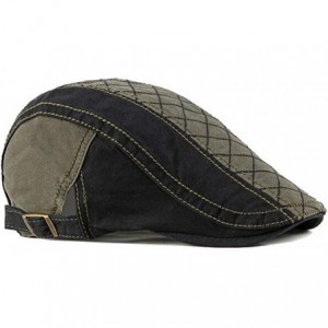 Newsboy Caps Men's Cotton Flat Ivy Gatsby Newsboy Driving Hat Cap - 2 Pack-h - CK18SM5U9G0 $15.48