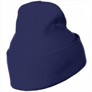 Skullies & Beanies Haiti Map Flag and Text Men Women Knit Hats Stretchy & Soft Ski Cap Beanie - Navy - C718LXC4ZZC $15.84