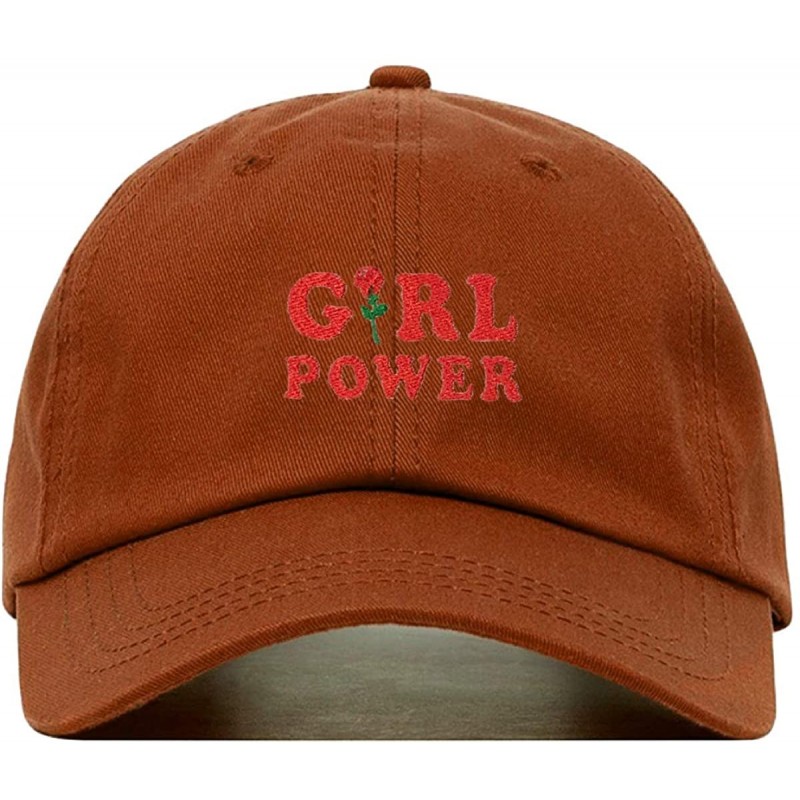 Baseball Caps Girl Power Baseball Hat- Embroidered Dad Cap- Unstructured Soft Cotton- Adjustable Strap Back (Multiple Colors)...