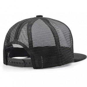 Baseball Caps Men Novel Baseball Caps Adjustable Mesh Dad Hat Strapback Cap Trucks Hats Unisex - Black-2 - CX18AHC462C $16.78