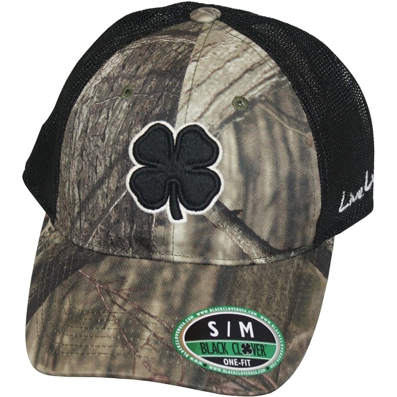 Baseball Caps Hunt Lucky Hat - Stone Trim/Camo Front - CF11KRIL1X7 $17.78