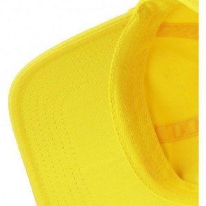 Baseball Caps Unisex Blank Washed Low Profile Cotton & Denim & Tie Dye Dad Hat Baseball Cap - Yellow - CA18CI5EN79 $8.05