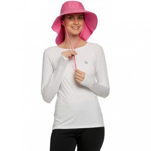 Sun Hats UPF 50+ Protective Everyday Sun Hat for Women - One Size - Pink - CW18DOYZHI8 $44.92