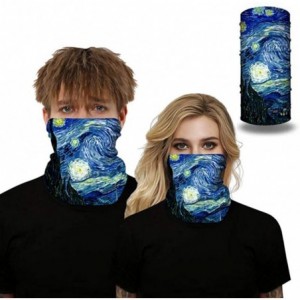 Balaclavas Multifunctional Seamless Face Mask Bandanas Headband Neck Gaiter for Dust-Sun UV Protection - Blue Night - C2197U5...