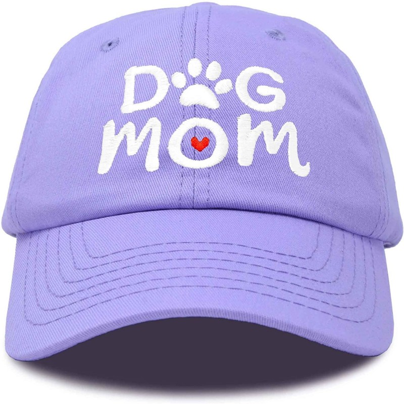 Baseball Caps Dog Mom Baseball Cap Women's Hats Dad Hat - Lavender - CW18K6439CL $9.74
