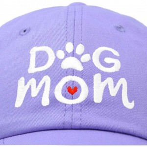 Baseball Caps Dog Mom Baseball Cap Women's Hats Dad Hat - Lavender - CW18K6439CL $9.74