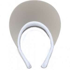 Visors Cushees Cloth Covered Clip-On Visor [233] - Beige - CZ18HW3ZGX7 $11.39