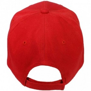 Baseball Caps Adult Embroidered MAGA Donald Trump Adjustable Ballcap - Red - C918R3D04TK $13.82