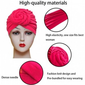 Skullies & Beanies Women Pre-Tied Bonnet Turban for Women Printed Turban African Pattern Knot Headwrap Beanie - C5192UAU8T9 $...