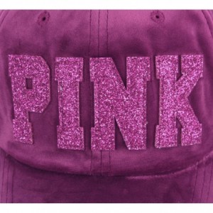 Baseball Caps Velvet Winter Pink Emblem Women Sexy Lady Cute Cap Baseball Hat Truckers - Wine - C112NH5UCZ8 $21.80