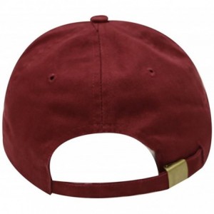 Baseball Caps Fall Leaves Cotton Baseball Dad Caps - Multi Colors - Burgundy - CS18IZ83TWG $9.78