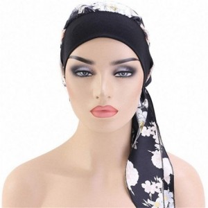 Skullies & Beanies Chemo Cancer Head Scarf Hat Cap Tie Dye Pre-Tied Hair Cover Headscarf Wrap Turban Headwear - CJ196OM4O63 $...