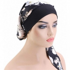 Skullies & Beanies Chemo Cancer Head Scarf Hat Cap Tie Dye Pre-Tied Hair Cover Headscarf Wrap Turban Headwear - CJ196OM4O63 $...