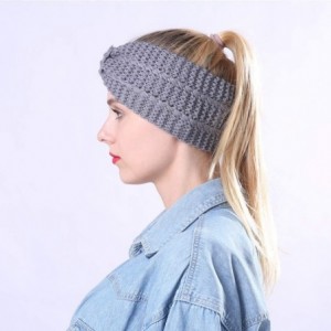 Cold Weather Headbands Crochet Turban Headband for Women Warm Bulky Crocheted Headwrap - ZG 4 Pack A - CX18A4S6Q9C $21.78