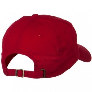 Baseball Caps Low Profile Light Weight Brushed Cap - Red - C91153M5J99 $9.05