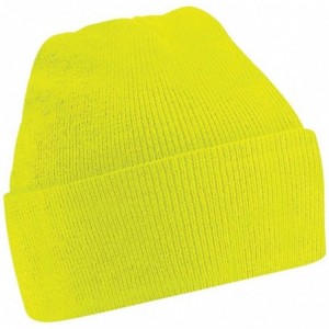 Skullies & Beanies Original cuffed beanie - Fluorescent Green - CK11VNQU78H $9.84