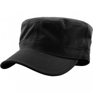 Baseball Caps Cadet Army Cap Basic Everyday Military Style Hat (Now with STASH Pocket Version Available) - C511JECLET3 $20.96