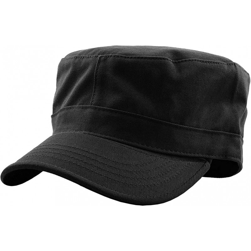 Baseball Caps Cadet Army Cap Basic Everyday Military Style Hat (Now with STASH Pocket Version Available) - C511JECLET3 $12.18