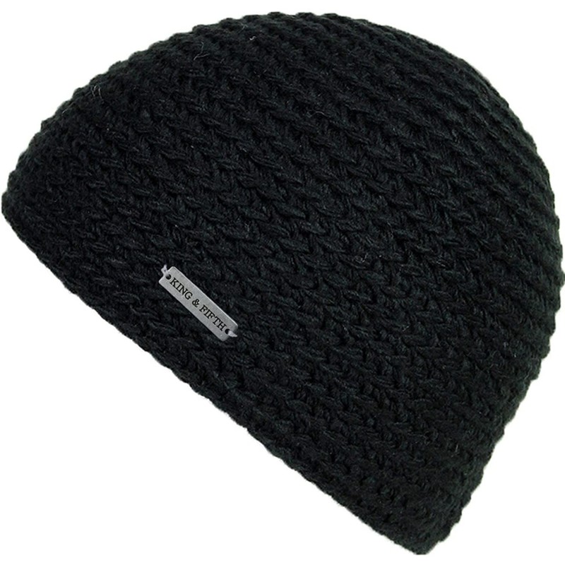 Skullies & Beanies Skull Caps for Men - Skull Cap + Beanie for Men and Perfect Form Fit + Winter Hats - Black - C311P24LK73 $...