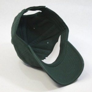 Baseball Caps Vintage Washed Cotton Adjustable Dad Hat Baseball Cap (Dark Green) - CD192AKHCAK $9.81