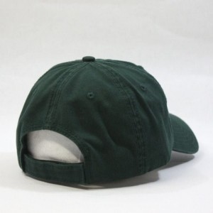 Baseball Caps Vintage Washed Cotton Adjustable Dad Hat Baseball Cap (Dark Green) - CD192AKHCAK $9.81