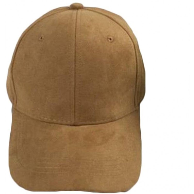 Baseball Caps Unisex Baseball Cap Plain Blank Solid Adjustable Polo Style Hat - Khaki - CI186R0K2IM $8.15