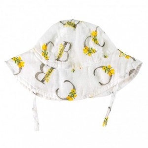 Sun Hats Oh-So-Soft Muslin Sun Hat- Floral Alphabet - Floral Alphabet - CC18AH9M4TG $11.49