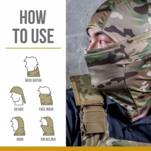 Balaclavas Tactical Hood Headwear Balaclavas Full Face Mask - Multicam - C217YY8R7NA $11.54