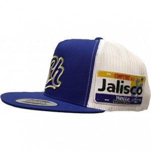 Baseball Caps Charros de Jalisco New Logo 2 Logos placa a Lado hat Royal White mesh - CZ18QOL0D0N $34.76