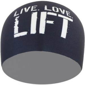 Headbands Live Love Lift" Moisture Wicking 4" Headband- One Size- Black - CN11MB42Y6X $17.90