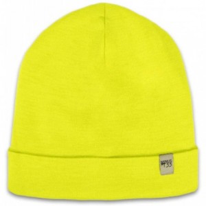 Skullies & Beanies Ridge Cuff Wool Beanie - Highvis - CI18G09NUCN $21.11