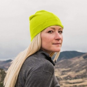 Skullies & Beanies Ridge Cuff Wool Beanie - Highvis - CI18G09NUCN $21.11